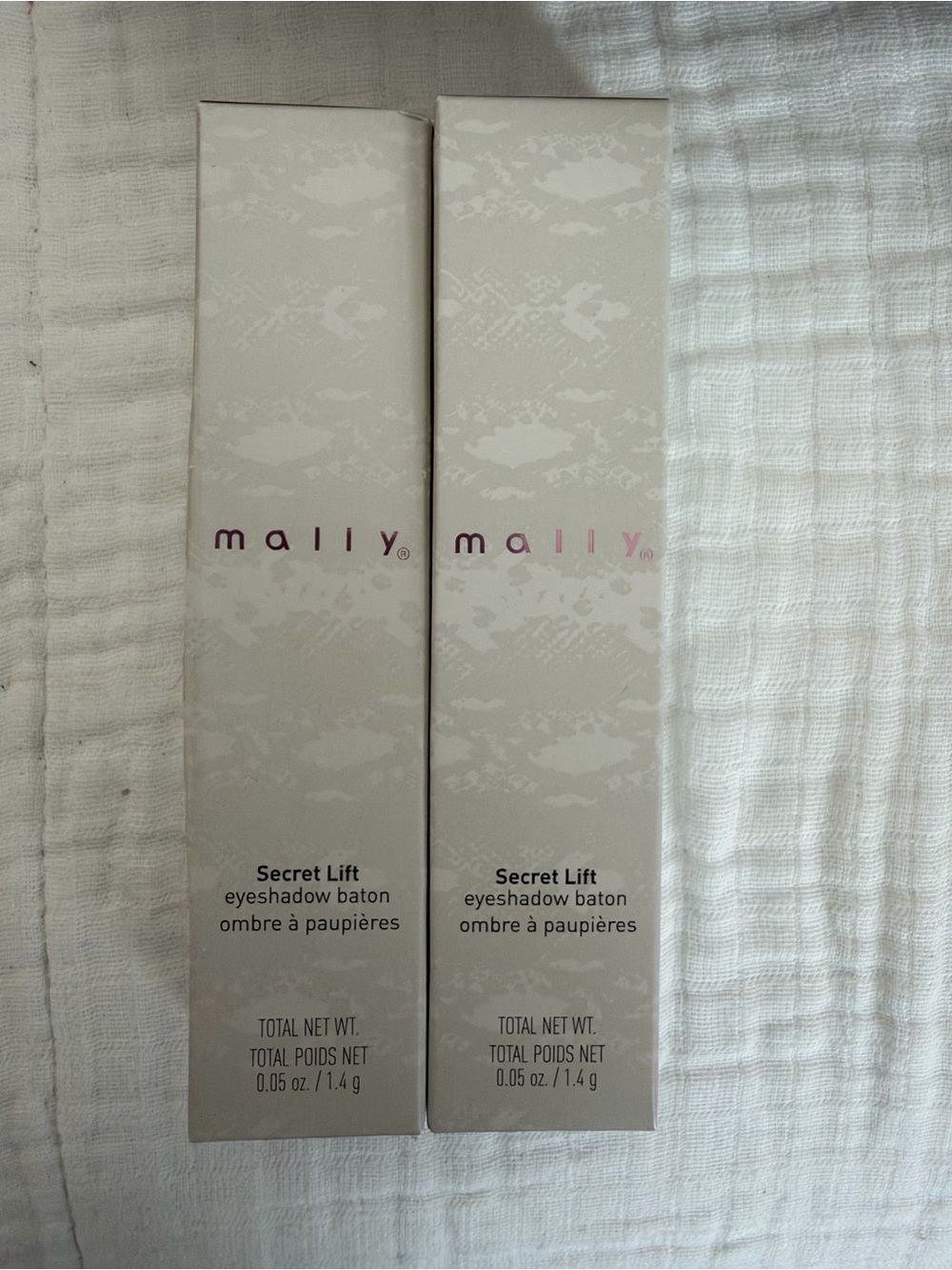 NIB Mally Beauty Secret Lift Eyeshadow Baton, Metallic Nude Patina Bundle of 2